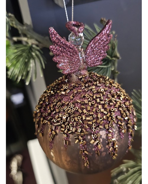 Eglutės žaisliukas - angelas "Purple Angel" 