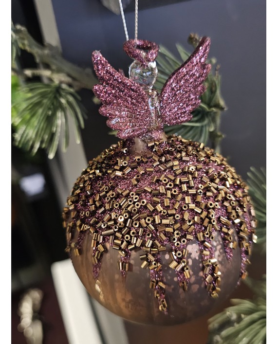 Eglutės žaisliukas - angelas "Purple Angel" 