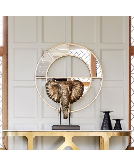 Interjero dekoracija "Kusini Gold Elephant Head"
