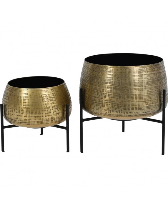 Gėlių stovų komplektas "CLYDE Brass"