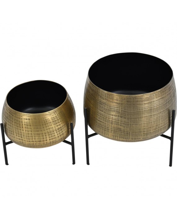 Gėlių stovų komplektas "CLYDE Brass"