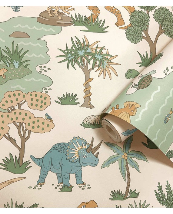 Tapetai "Dino Zoo Cream, Multi" 14012