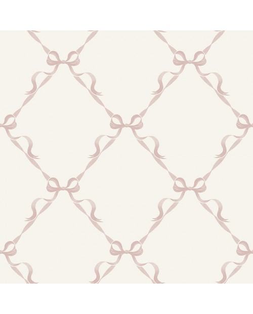 Tapetai "Tied With a Bow Cream, Pink" 14032