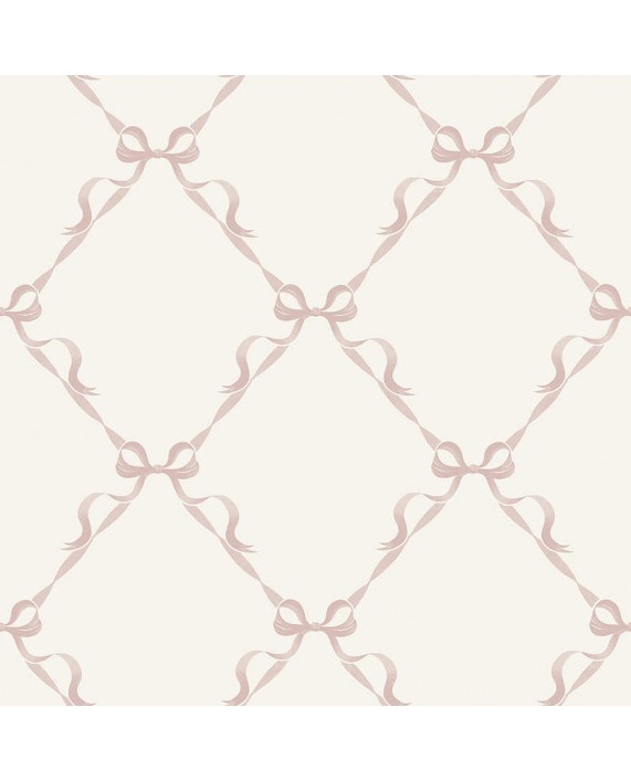 Tapetai "Tied With a Bow Cream, Pink" 14032