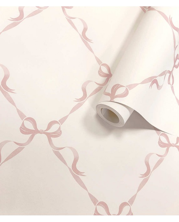 Tapetai "Tied With a Bow Cream, Pink" 14032