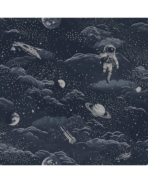 Tapetai "Lost In Space Midnight Blue, Silver" 14051