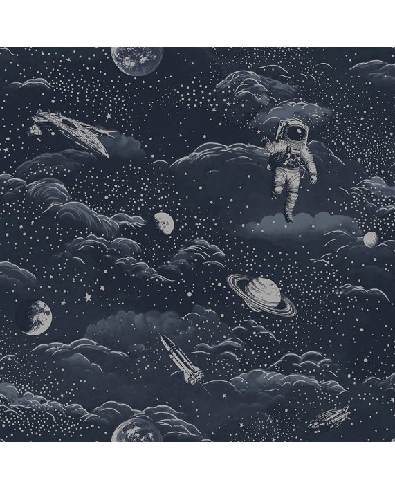 Tapetai "Lost In Space Midnight Blue, Silver" 14051