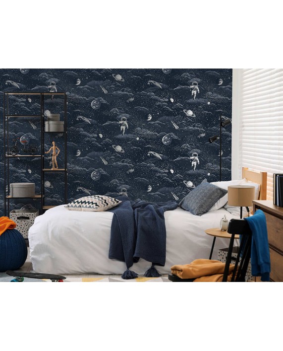 Tapetai "Lost In Space Midnight Blue, Silver" 14051