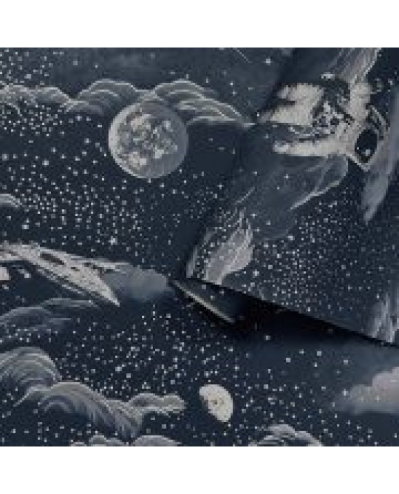 Tapetai "Lost In Space Midnight Blue, Silver" 14051