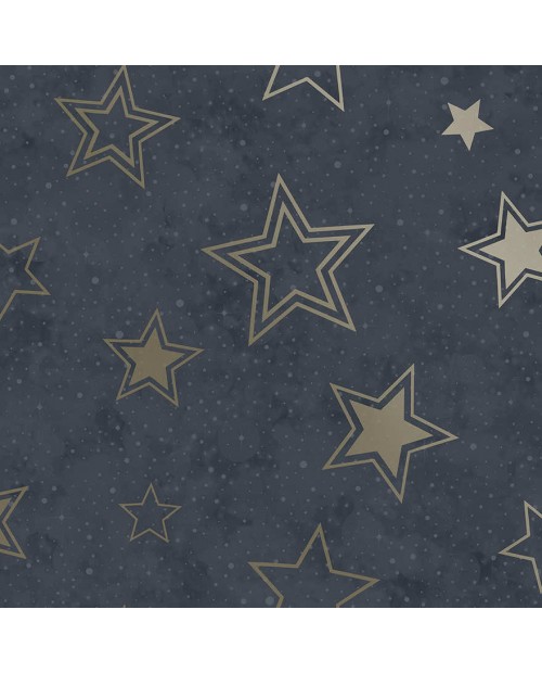 Tapetai "Stardust Midnight Blue, Gold" 14061 