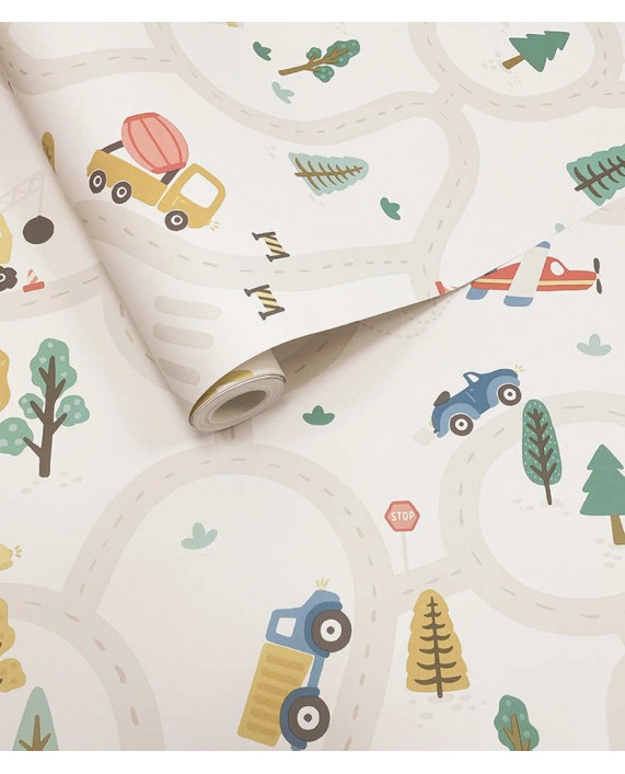 Tapetai "Roundabout Road Cream, Multi" 14080