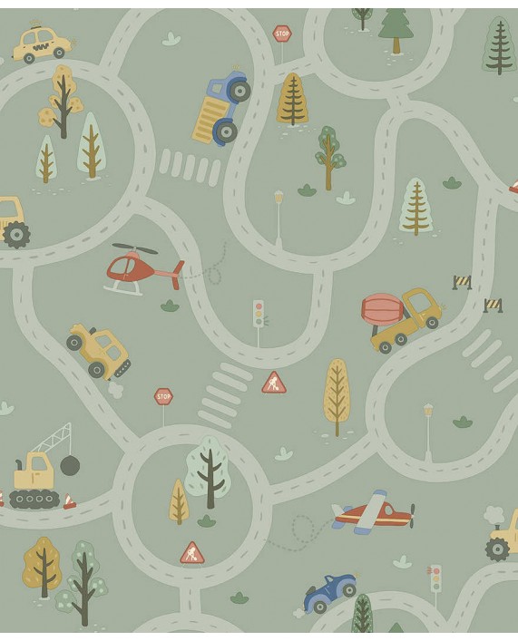 Tapetai "Roundabout Road Sage" 14081 
