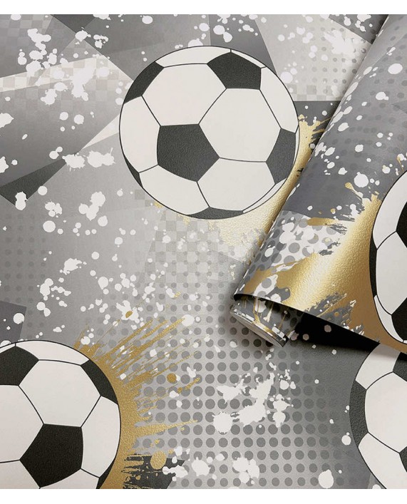 Tapetai "Football Frenzy Black, Gold" 14090