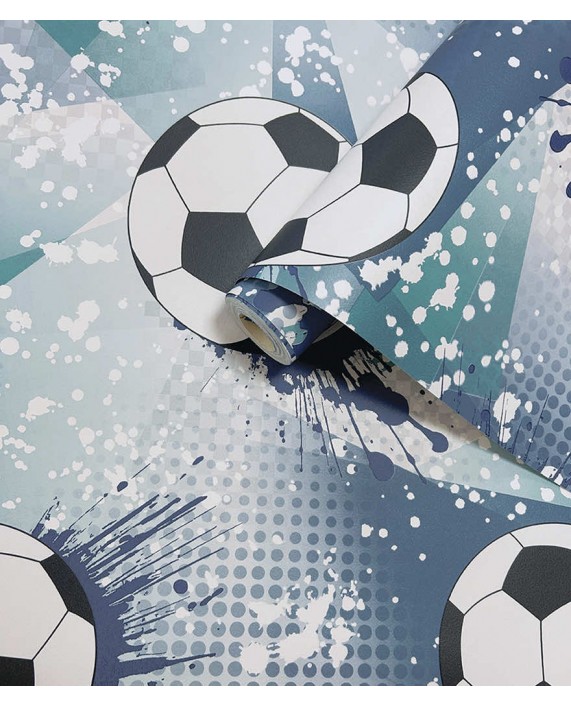 Tapetai "Football Frenzy Navy, Teal " 14093