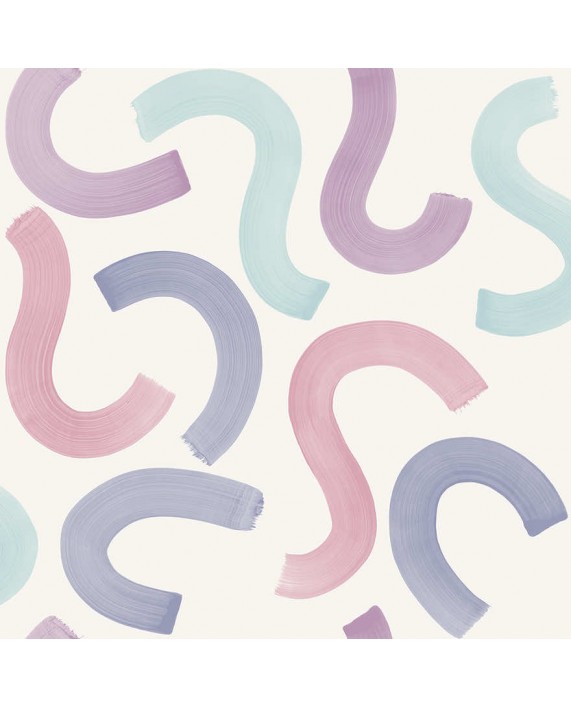 Tapetai "Curly Confetti Aqua, Lilac, Pink" 14110