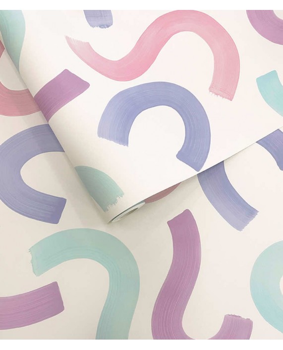 Tapetai "Curly Confetti Aqua, Lilac, Pink" 14110