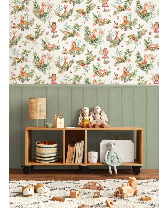 Tapetai "Forest Friends Cream, Multi" 14123
