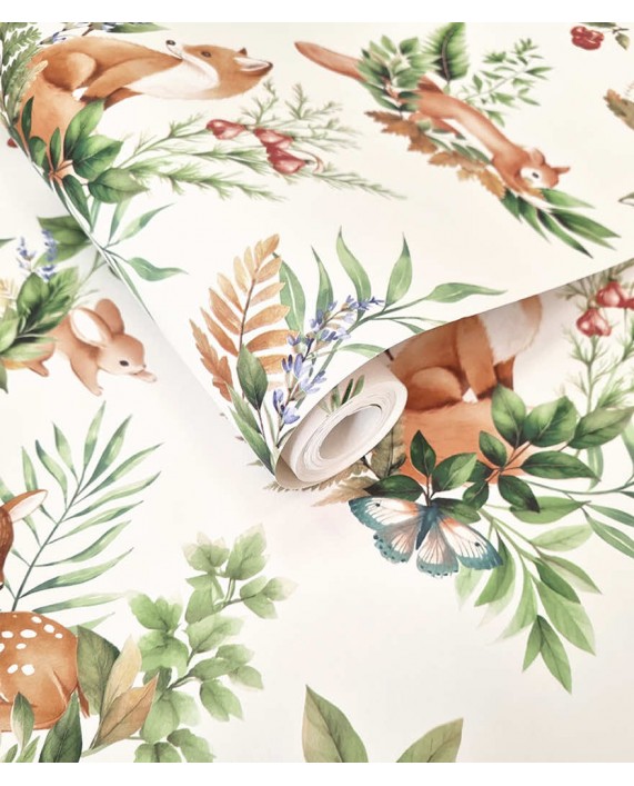 Tapetai "Forest Friends Cream, Multi" 14123
