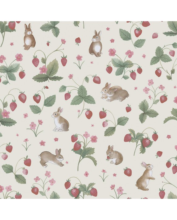 Tapetai "Bunnies & Berries Cream, Multi" 14140