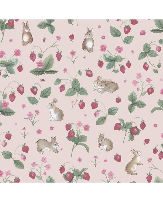 Tapetai "Bunnies & Berries Pink" 14141