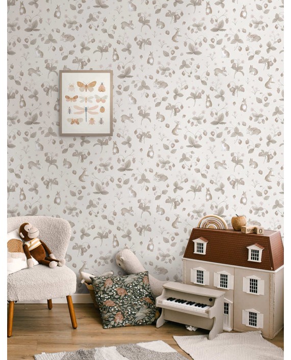 Tapetai "Bunnies & Berries Neutral" 14143