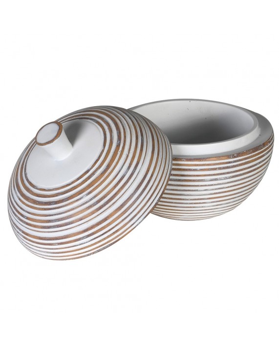 Indas su dangteliu "White Ribbed"