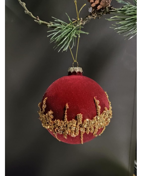 Kalėdiniai žaisliukai "BURGUNDY VELVET"
