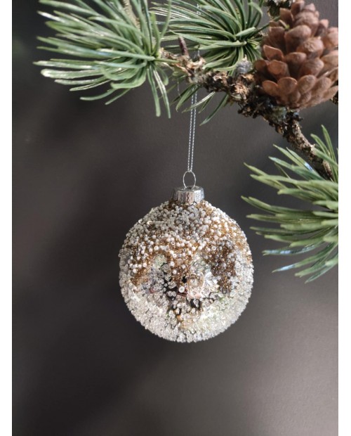 Kalėdiniai žaisliukai "White Beads"