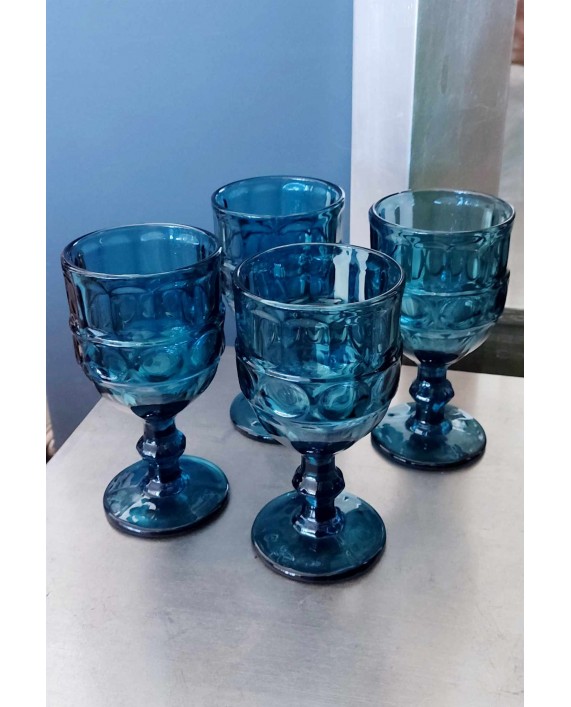 Mėlyno stiklo taurės "Blue" 