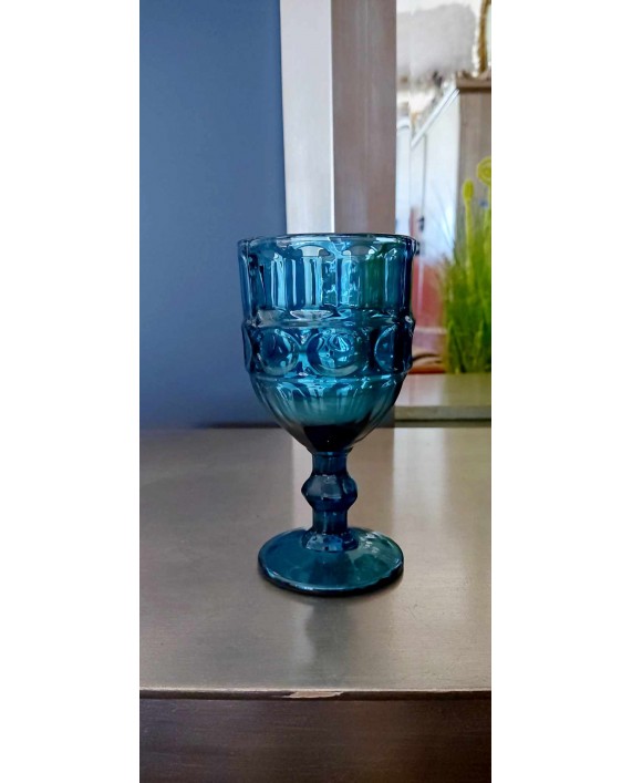 Mėlyno stiklo taurės "Blue" 