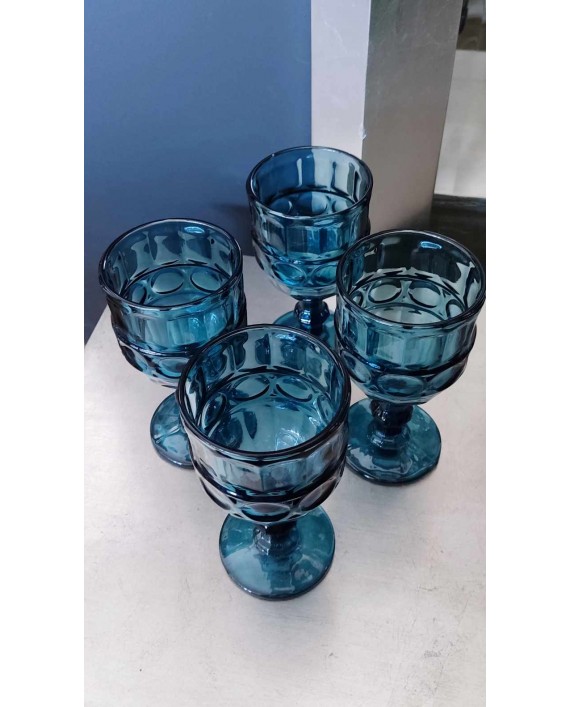 Mėlyno stiklo taurės "Blue" 
