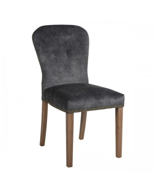 Kėdė dekoruota vinutėmis "Velvet charcoal"