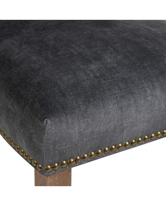 Kėdė dekoruota vinutėmis "Velvet charcoal"