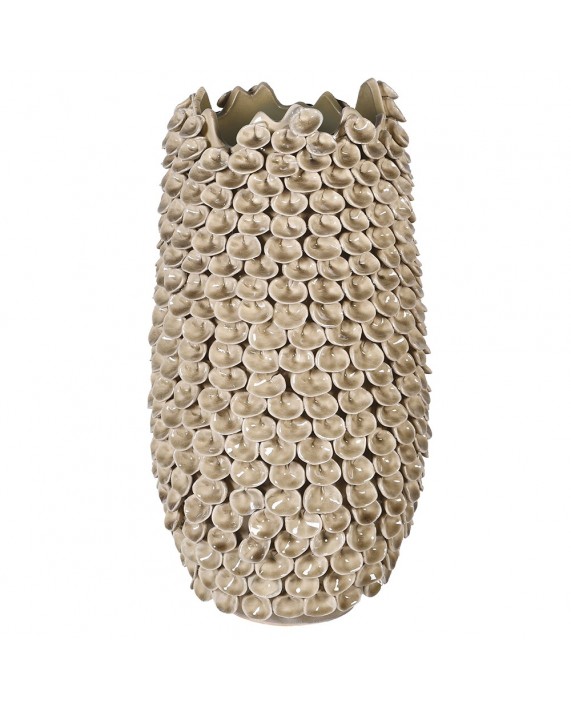 Keramikinė vaza "Leaf Taupe"