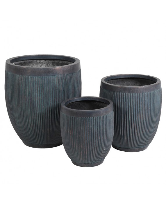 Vazonas "Ribbed Grayness"