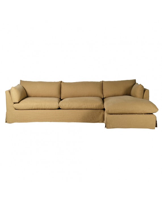 Kampinė sofa lininiu audiniu "Lune" Kampinė sofa lininiu audiniu "Lune"