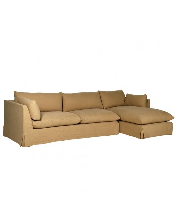 Kampinė sofa lininiu audiniu "Lune" Kampinė sofa lininiu audiniu "Lune"