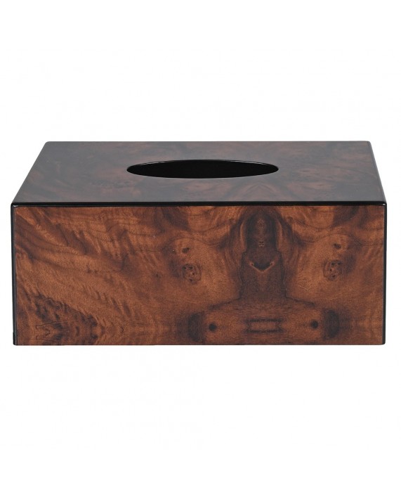 Rudos spalvos servetėlių dėžutė "Faux wood"