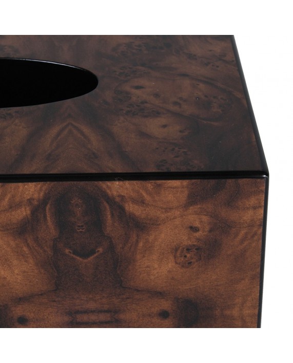 Rudos spalvos servetėlių dėžutė "Faux wood"