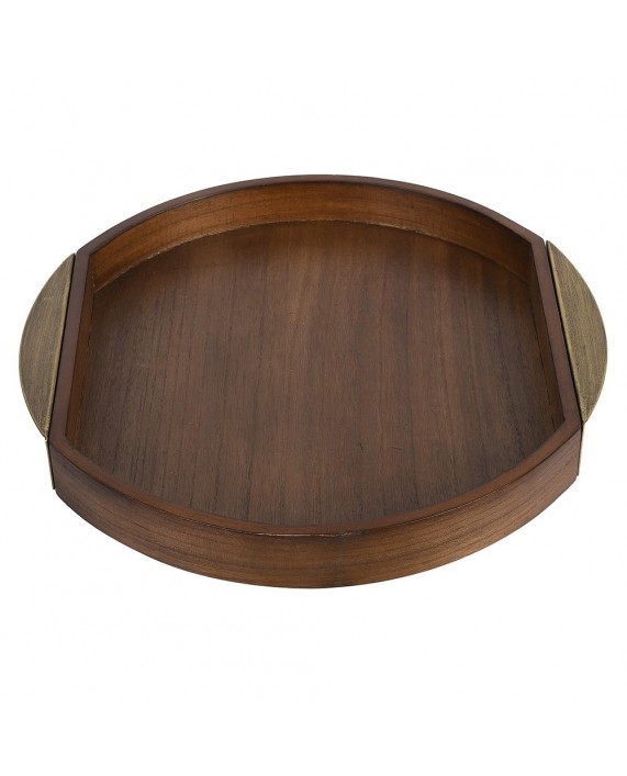 Padėklas su metalinėmis rankenėlėmis "Wood Grain" (šviesus)