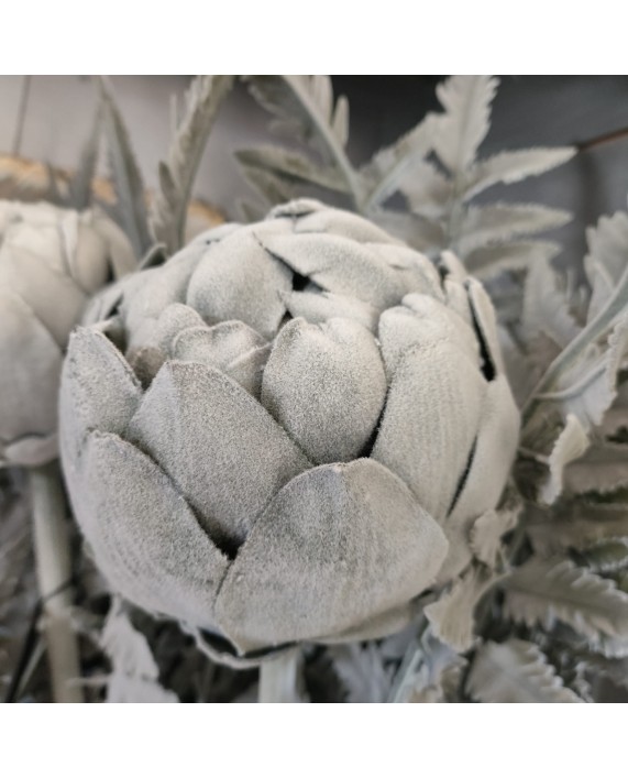 Dirbtinė gėlė "Flocked Artichoke"