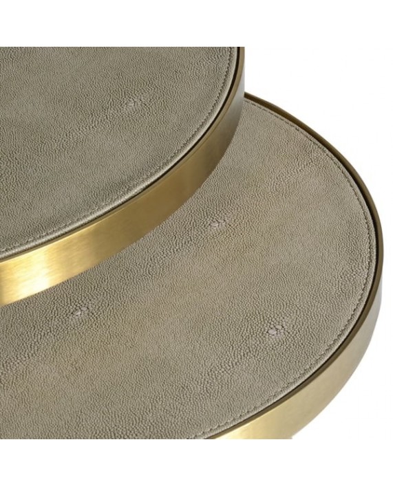 Šoniniai staliukai "Shagreen Ivory"