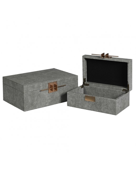 Dėžučių komplektas "Shagreen & Clasp"