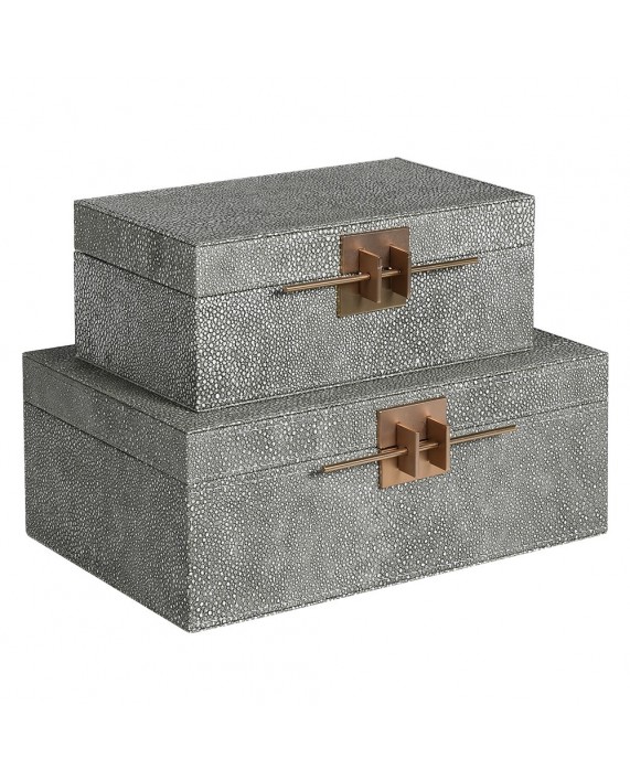 Dėžučių komplektas "Shagreen & Clasp"