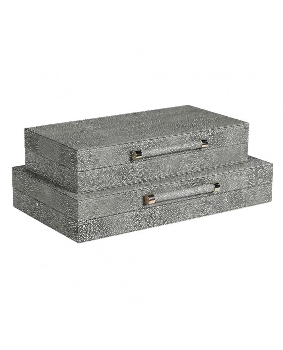 Dėžučių komplektas "Shagreen Grey" Dėžučių komplektas "Shagreen Grey"