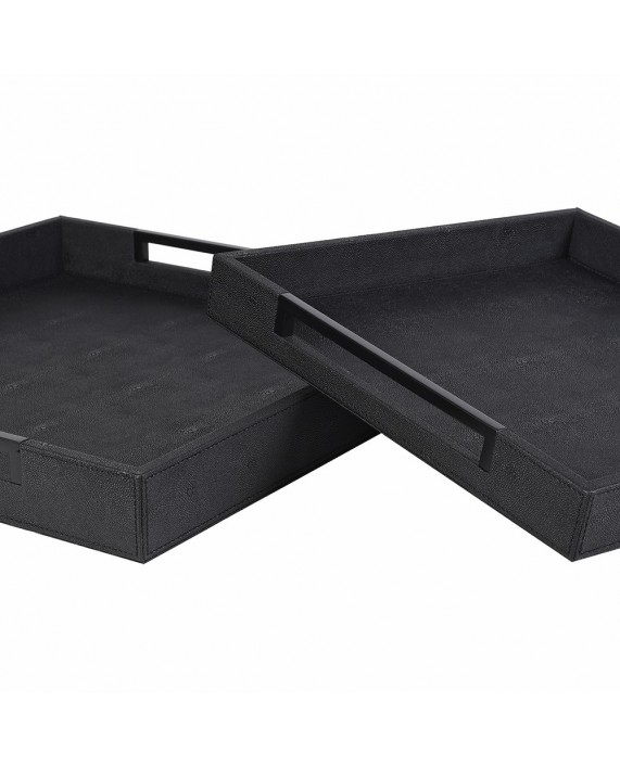 Juodos odos imitacijos serviravimo padėklas „Banquet Black“