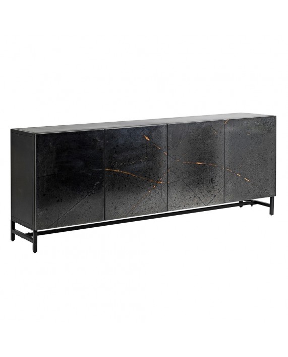 Didelė juoda metalinė komoda "Patina Black"
