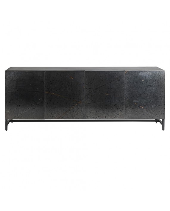 Didelė juoda metalinė komoda "Patina Black"