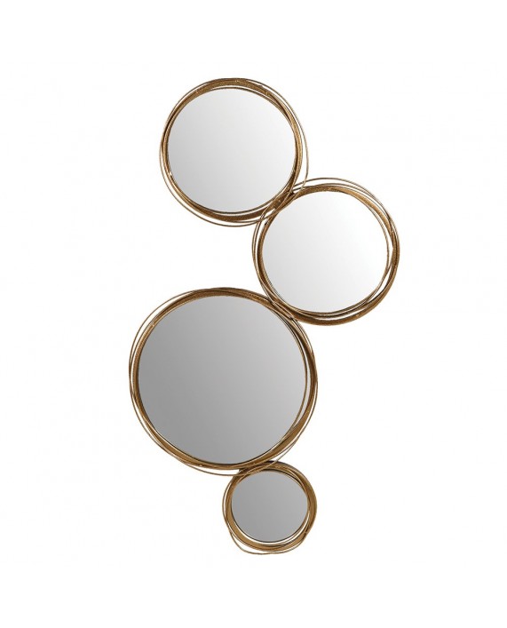 Veidrodinė sienos dekoracija „Mirrors Hoops“