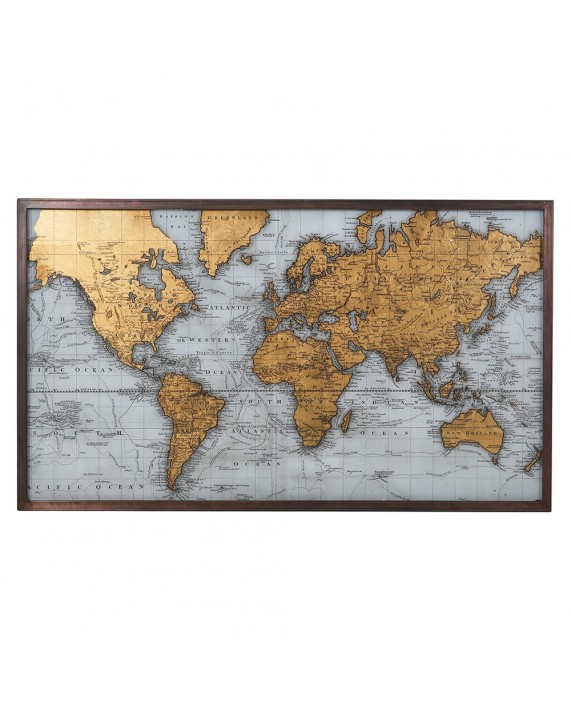 Vintažinio stiliaus įrėmintas pasaulio žemėlapis "World"